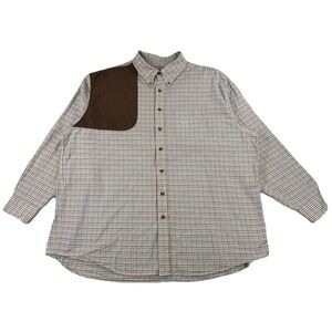 Kevin's Plantation Collection Gingham Button Down Shooting Shirt Men's 2XL
